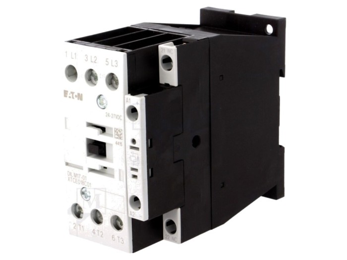 Contactor 3P NO 24VDC 17A