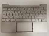 Carcasa superioara cu tastatura palmrest Laptop, HP, Envy 13-BA, 13T-BA, TPN-C145, L96800-031, L96800-B31, L98414-B31, AM2V5000A00, iluminata, layout