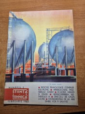 stiinta si tehnica februarie 1962-automobilul utilitar telina,regiunea bacau