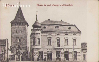 HST CP188 Carte poștală Salonta Muzeu de poet Arany emlekszobak foto