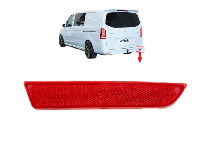 Catadioptru reflectorizant spate MERCEDES EQV (W447), 09.2019-09.2023; Clasa V/VITO (W447), 04.2014-10.2023, partea dreapta,