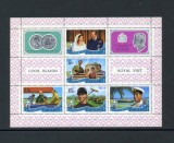 Insulele Cook 1971 - Royal Visit, regalitate britanica, minicoala neuzata