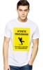 Tricou barbati alb - Atentie Pensionar - 2XL, THEICONIC