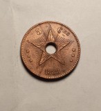 Congo Colonie Belgiana 5 Centimes 1888 Piesa de Colectie, Africa