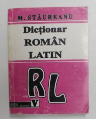 DICTIONAR ROMAN LATIN de M. STAUREANU , 1996 foto