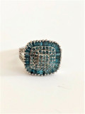 BLUE DIAMOND - Diamante Albastre Inel deosebit