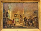 Tablou autentic Antal Peczely (1891-1960), Scene gen, Ulei, Impresionism