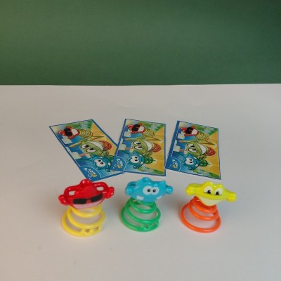Kinder Set Complet Bouncing Monsters Natoons foto