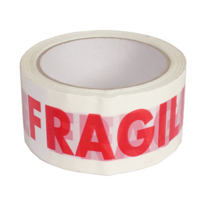 Banda adeziva personalizata, inscriptia fragil, 50 mm x 70 m
