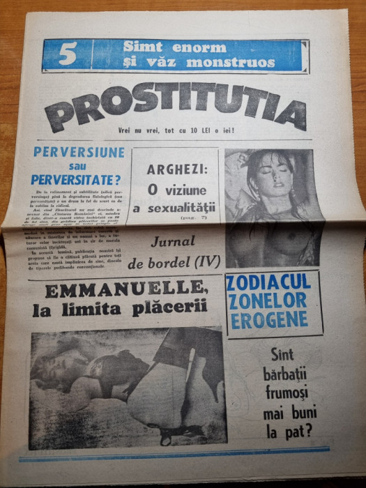 ziarul erotic-sexual - prostitutia - din anii &#039;90