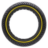 Anvelopă plină 8.5x2-6.1/B34, pentru trotineta electrică, negru cu linie galbenă | Motorevolution