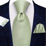 Set cravata + batista + butoni - matase - model 733