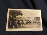 Carte postala necirculata - Dupa culesul viilor de Th. Aman stampila Societatea culturala artistica si sportiva Paza Dunarei Oltenita !, Circulata, Printata