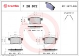 BREMBO P 28 072 PRIME LINE set placute frana,frana disc