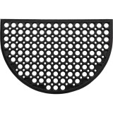 Covor Intrare 40X60 Cm &ndash; Semiluna Perforat Negru Polyester+Pvc Moftx