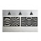 Set 2 decoratiuni perete Krodesign Spiral, negru, 25 x 45 x 1.5 cm