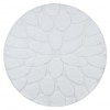 Covor baie SUPREME cerc STONES, pietre, anti-alunecare, moale - alb, cerc 67 cm