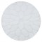 Covor baie SUPREME cerc STONES, pietre, anti-alunecare, moale - alb, cerc 67 cm