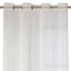 Perdea Decorativă Lurex, Alb și Argintiu, 140x260cm, Inele 4cm, Oem