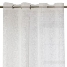 Perdea Decorativă Lurex, Alb și Argintiu, 140x260cm, Inele 4cm