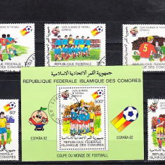 M2 CNL2 - Timbre foarte vechi - Comore - fotbal - Spania 1982