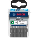 Bosch PRO Impact - Set capete de insurubare profil PZ2 15 bucati