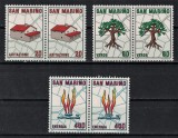 SAN MARINO 1981 - Arhitectura, energie verde/ serie completa MNH (perechi)