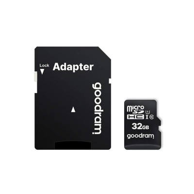 Card de memorie MicroSDXC + Adaptor SD, GOODRAM M1AA-0320R12, 32 GB, Memorie interna USH-I SmartElectro IntelligentHouse foto