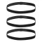 Bentite Par Elastice, Set 3 Bucati, Negre