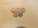 Canada Lot nr. 2 - 5 Monede din perioada 1974 - 1980