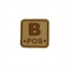 *Patch &quot;BLOOD TYPE B+&quot; 3D [JTG]