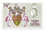 Insulele Turks si Caicos - Teme locale cu Regina Elizabeth II, 1969 - valoare neobliterata, Regi, Nestampilat