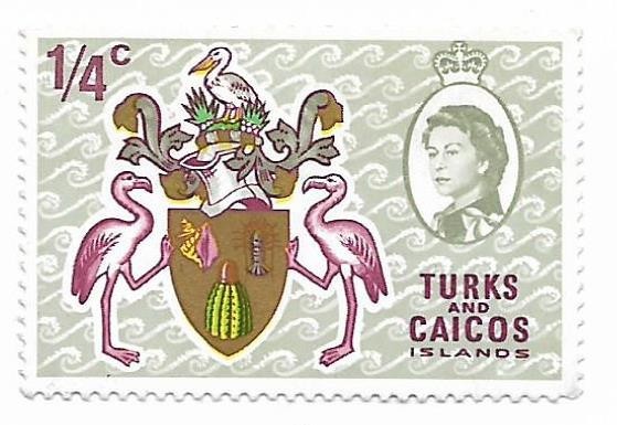 Insulele Turks si Caicos - Teme locale cu Regina Elizabeth II, 1969 - valoare neobliterata