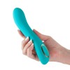 Vibrator Clasic Obsessions - Zeus, Turcoaz, 21 cm