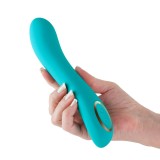 Vibrator Clasic Obsessions - Zeus, Turcoaz, 21 cm