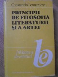 PRINCIPII DE FILOSOFIA LITERATURII SI A ARTEI-CONSTANTIN LEONARDESCU