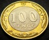 Moneda exotica - bimetal 100 TENGE - KAZAHSTAN, anul 2019 * cod 337, Asia