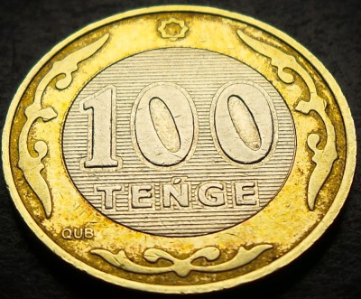 Moneda exotica - bimetal 100 TENGE - KAZAHSTAN, anul 2019 * cod 337 foto
