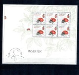 Suedia 2008 - Insecte, buburuza, bloc neuzat