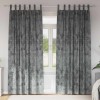 VidaXL Draperie cu perdele 2 pcs Gri 245 x 140 cm Catifea