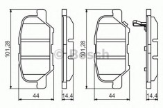Set placute frana,frana disc MITSUBISHI ASX (GA_W) (2010 - 2016) BOSCH 0 986 495 358