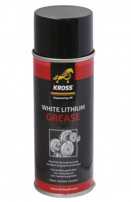 Spray vaselina alba KROSS White Lithium Grease KS-34649, 400 ml, pe baza de litiu foto