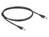 Cablu USB 2.0 USB C Aurit 1m Negru - DELOCK