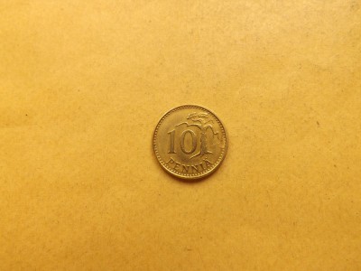 Finlanda 10 Pennia 1963 foto
