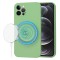 Husa silicon iPhone 12 Pro Techsuit SoftFlex MagSafe, verde deschis