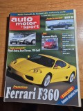 revista auto pro aprilie 1999 - ferrari f360 , ford focus , daewoo matiz, peugeot , reanault clio , formula 1