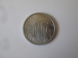 Reunion 2 Francs 1969(an rar) Bazor UNC, Africa, Aluminiu