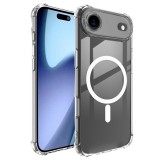Husa iPhone 17 Air Asteroid GSM Shockproof Clear Silicone MagSafe, transparenta