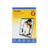 Hartie Foto Kodak 4R 10x15 Ultra Premium Glossy RC 270g - 20 Coli, Rezolutie 5760 DPI, Uscare Rapida, Rezistenta Apa