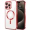 Husa pentru iPhone 16 Pro Max - Techsuit Luxury Crystal MagSafe - Red